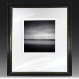Art and collection photography Denis Olivier, Distant Cranes, Verdon, France, France. October 2020. Ref-1381 - Denis Olivier Photography, original fine-art photograph in limited edition and signed in black and gold wood frame