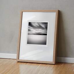 Art and collection photography Denis Olivier, Distant Storm, Canet-Plage, France. October 2007. Ref-1242 - Denis Olivier Photography, original fine-art photograph in limited edition and signed in light wood frame