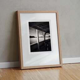 Art and collection photography Denis Olivier, Docks From The Belem, Bordeaux, France. June 2022. Ref-11624 - Denis Olivier Art Photography, original fine-art photograph in limited edition and signed in light wood frame