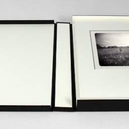 Art and collection photography Denis Olivier, Dorian Standings In The Field, Coperit, France. April 2007. Ref-1077 - Denis Olivier Photography, photograph with matte folding in a luxury book presentation box