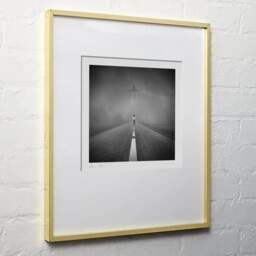 Art and collection photography Denis Olivier, Dreamspace Reloaded, Etude 26. June 2008. Ref-1177 - Denis Olivier Photography, light wood frame on white wall