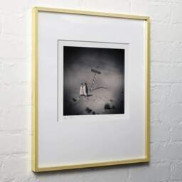 Art and collection photography Denis Olivier, Dreamspace Reloaded, Etude 43. February 2009. Ref-1212 - Denis Olivier Photography, light wood frame on white wall
