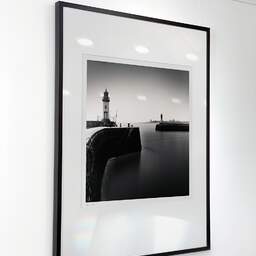 Art and collection photography Denis Olivier, East And West Jetty Lighthouses, Saint-Nazaire, France. August 2020. Ref-1425 - Denis Olivier Art Photography, Exhibition of a large original photographic art print in limited edition and signed