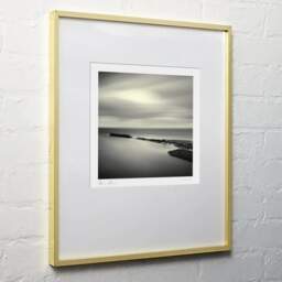 Art and collection photography Denis Olivier, East Helmsdale Harbour, Scotland, Scotland. April 2006. Ref-957 - Denis Olivier Photography, light wood frame on white wall