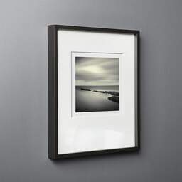 Art and collection photography Denis Olivier, East Helmsdale Harbour, Scotland, Scotland. April 2006. Ref-957 - Denis Olivier Photography, black wood frame on gray background