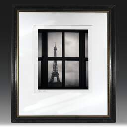 Art and collection photography Denis Olivier, Eiffel Tower, Paris, France. February 2018. Ref-1371 - Denis Olivier Photography, original fine-art photograph in limited edition and signed in black and gold wood frame