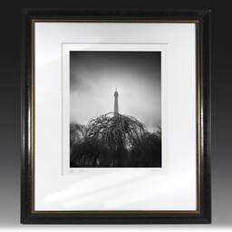 Art and collection photography Denis Olivier, Eiffel Tower, Park And Gardens, Paris, France. February 2023. Ref-11678 - Denis Olivier Art Photography, original fine-art photograph in limited edition and signed in black and gold wood frame