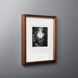 Art and collection photography Denis Olivier, Eiffel Tower, Passy Cemetery, Paris, France. February 2022. Ref-11537 - Denis Olivier Photography, original fine-art photograph in limited edition and signed in dark wood frame