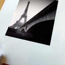 Art and collection photography Denis Olivier, Eiffel Tower Sunrise, Paris, France. February 2022. Ref-11625 - Denis Olivier Photography, original fine-art photograph print in limited edition and signed