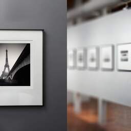 Art and collection photography Denis Olivier, Eiffel Tower Sunrise, Paris, France. February 2022. Ref-11625 - Denis Olivier Photography, gallery exhibition with black frame