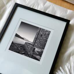 Art and collection photography Denis Olivier, Eilean Donan Castle, Etude 2, Highlands, Scotland. August 2022. Ref-11581 - Denis Olivier Photography, reception and unpacking of an original fine-art photograph in limited edition and signed in a black wooden frame