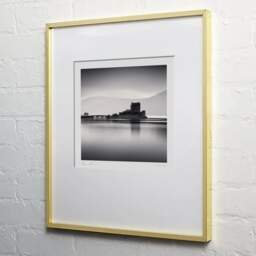 Art and collection photography Denis Olivier, Eilean Donan Castle, Etude 3, Highlands, Scotland. August 2022. Ref-11594 - Denis Olivier Art Photography, light wood frame on white wall