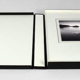 Art and collection photography Denis Olivier, Emerging Sand, Loch Awe, Scotland. August 2022. Ref-11582 - Denis Olivier Photography, photograph with matte folding in a luxury book presentation box