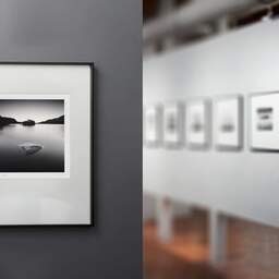 Art and collection photography Denis Olivier, Emerging Sand, Loch Awe, Scotland. August 2022. Ref-11582 - Denis Olivier Photography, gallery exhibition with black frame