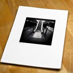 Art and collection photography Denis Olivier, Escalator, Saint-Jean Train Station, France. April 2021. Ref-11505 - Denis Olivier Art Photography, original fine-art photograph print in limited edition and signed