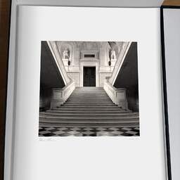 Art and collection photography Denis Olivier, Escalier D'honneur, Arts Et Métiers Museum, Paris, France. October 2005. Ref-808 - Denis Olivier Art Photography, original photographic print in limited edition and signed, framed under cardboard mat