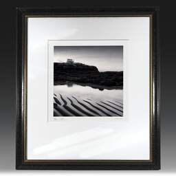 Art and collection photography Denis Olivier, Fishing Hut, Platin Beach, Saint-Palais-Sur-Mer, France. September 2022. Ref-11586 - Denis Olivier Photography, original fine-art photograph in limited edition and signed in black and gold wood frame