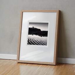 Art and collection photography Denis Olivier, Fishing Hut, Platin Beach, Saint-Palais-Sur-Mer, France. September 2022. Ref-11586 - Denis Olivier Art Photography, original fine-art photograph in limited edition and signed in light wood frame