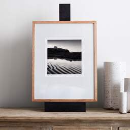 Art and collection photography Denis Olivier, Fishing Hut, Platin Beach, Saint-Palais-Sur-Mer, France. September 2022. Ref-11586 - Denis Olivier Art Photography, gallery exhibition with black frame