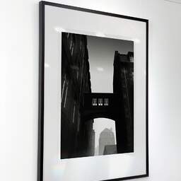 Art and collection photography Denis Olivier, Footbridge, Saint-Malo, France. December 2022. Ref-11648 - Denis Olivier Art Photography, Exhibition of a large original photographic art print in limited edition and signed