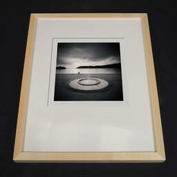 Art and collection photography Denis Olivier, Fountain, Maggiore Lake, Italy. August 2014. Ref-1294 - Denis Olivier Photography, light wood frame on dark background