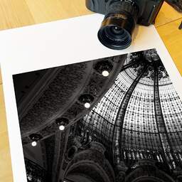 Art and collection photography Denis Olivier, Galeries Lafayette, Paris, France. February 2005. Ref-545 - Denis Olivier Photography, large original 15.7 x 15.7 inches fine-art photograph print in limited edition, medium-format Fuji GSW690III camera