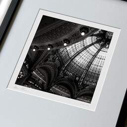 Art and collection photography Denis Olivier, Galeries Lafayette, Paris, France. February 2005. Ref-545 - Denis Olivier Art Photography, large original 9 x 9 inches fine-art photograph print in limited edition, framed and signed