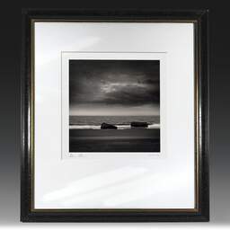 Art and collection photography Denis Olivier, Grande-Côte Beach, La Palmyre, France. November 2005. Ref-829 - Denis Olivier Photography, original fine-art photograph in limited edition and signed in black and gold wood frame