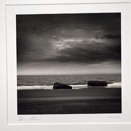 Art and collection photography Denis Olivier, Grande-Côte Beach, La Palmyre, France. November 2005. Ref-829 - Denis Olivier Art Photography, original photographic print in limited edition and signed, framed under cardboard mat