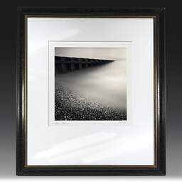 Art and collection photography Denis Olivier, Groyne, Dover Beach, England. April 2006. Ref-939 - Denis Olivier Photography, original fine-art photograph in limited edition and signed in black and gold wood frame