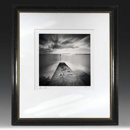 Art and collection photography Denis Olivier, Harbour Board, Dover Beach, England. April 2006. Ref-941 - Denis Olivier Photography, original fine-art photograph in limited edition and signed in black and gold wood frame