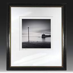 Art and collection photography Denis Olivier, Harbour Entrance, Bourcefranc-Le-Chapus, France. November 2021. Ref-11554 - Denis Olivier Photography, original fine-art photograph in limited edition and signed in black and gold wood frame
