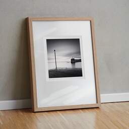 Art and collection photography Denis Olivier, Harbour Entrance, Bourcefranc-Le-Chapus, France. November 2021. Ref-11554 - Denis Olivier Art Photography, original fine-art photograph in limited edition and signed in light wood frame
