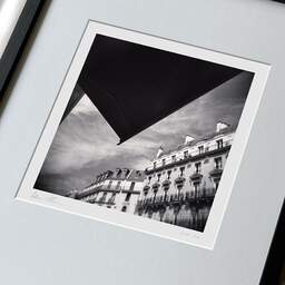 Art and collection photography Denis Olivier, Haussmann Buildings, Auber Street, Paris, France. August 2021. Ref-11480 - Denis Olivier Photography, large original 9 x 9 inches fine-art photograph print in limited edition, framed and signed