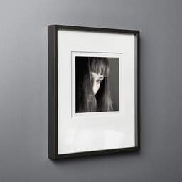 Art and collection photography Denis Olivier, Hidden Eye, Poitiers, France. April 1991. Ref-824 - Denis Olivier Photography, black wood frame on gray background