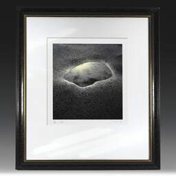 Art and collection photography Denis Olivier, Hole, Royan, France. February 1990. Ref-989 - Denis Olivier Art Photography, original fine-art photograph in limited edition and signed in black and gold wood frame