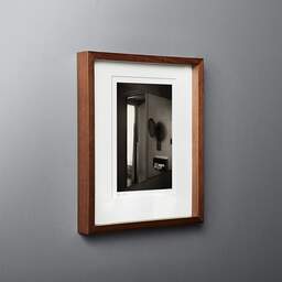 Art and collection photography Denis Olivier, Hotel Bathroom, Paris, France. September 2020. Ref-1390 - Denis Olivier Art Photography, original fine-art photograph in limited edition and signed in dark wood frame