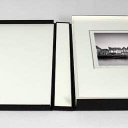 Art and collection photography Denis Olivier, Houses On The Dock, Le Croisic, France. April 2022. Ref-11557 - Denis Olivier Photography, photograph with matte folding in a luxury book presentation box