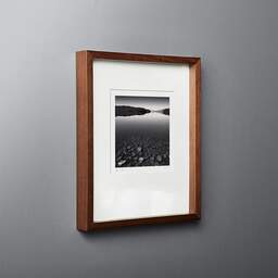 Art and collection photography Denis Olivier, Immersed Stones, Loch Garry, Scotland. August 2022. Ref-11595 - Denis Olivier Photography, original fine-art photograph in limited edition and signed in dark wood frame