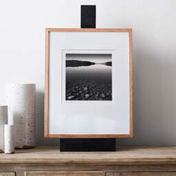 Art and collection photography Denis Olivier, Immersed Stones, Loch Garry, Scotland. August 2022. Ref-11595 - Denis Olivier Photography, gallery exhibition with black frame