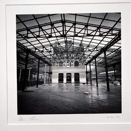 Art and collection photography Denis Olivier, International Rail Station, Canfranc, Spain. February 2022. Ref-11525 - Denis Olivier Art Photography, original photographic print in limited edition and signed, framed under cardboard mat