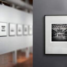Art and collection photography Denis Olivier, International Rail Station, Canfranc, Spain. February 2022. Ref-11525 - Denis Olivier Art Photography, gallery exhibition with black frame