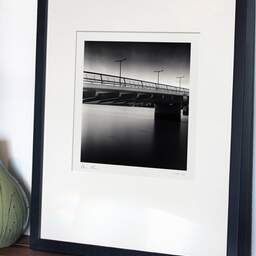 Art and collection photography Denis Olivier, Jacques Chaban-Delmas Bridge, Etude 1, Bordeaux, France. August 2020. Ref-1415 - Denis Olivier Photography, gallery exhibition with black frame