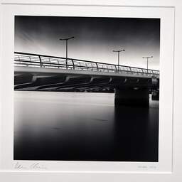 Art and collection photography Denis Olivier, Jacques Chaban-Delmas Bridge, Etude 1, Bordeaux, France. August 2020. Ref-1415 - Denis Olivier Photography, original photographic print in limited edition and signed, framed under cardboard mat