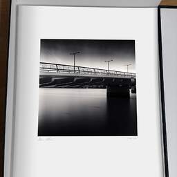 Art and collection photography Denis Olivier, Jacques Chaban-Delmas Bridge, Etude 1, Bordeaux, France. August 2020. Ref-1415 - Denis Olivier Photography, original photographic print in limited edition and signed, framed under cardboard mat