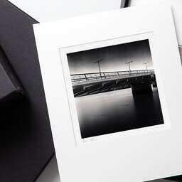 Art and collection photography Denis Olivier, Jacques Chaban-Delmas Bridge, Etude 1, Bordeaux, France. August 2020. Ref-1415 - Denis Olivier Photography, original photographic print in limited edition and signed, framed in acid free mat board