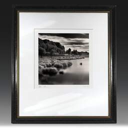 Art and collection photography Denis Olivier, Lake, Kerguehennec Domain, Bignan, France. August 2005. Ref-742 - Denis Olivier Photography, original fine-art photograph in limited edition and signed in black and gold wood frame