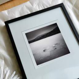 Art and collection photography Denis Olivier, Lake Stones, Lake District, England. July 2009. Ref-11500 - Denis Olivier Photography, reception and unpacking of an original fine-art photograph in limited edition and signed in a black wooden frame
