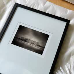 Art and collection photography Denis Olivier, Le Signal, Soulac-sur-Mer, France. February 2015. Ref-1332 - Denis Olivier Photography, reception and unpacking of an original fine-art photograph in limited edition and signed in a black wooden frame