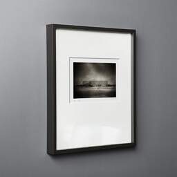 Art and collection photography Denis Olivier, Le Signal, Soulac-sur-Mer, France. February 2015. Ref-1332 - Denis Olivier Photography, black wood frame on gray background